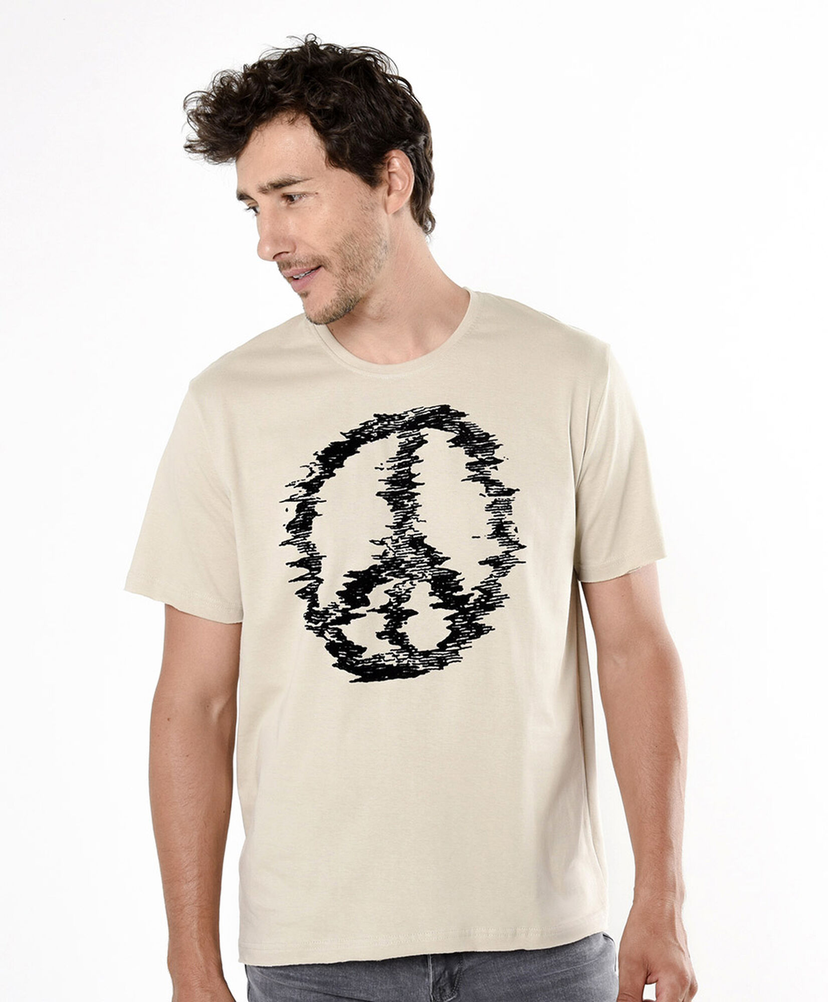 Polera hombre signo paz Polera hombre signo paz