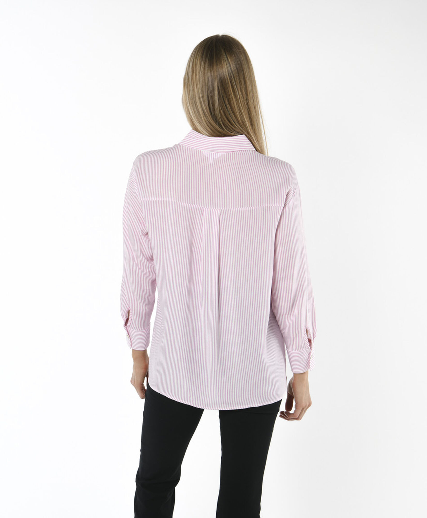 Blusa mujer rayada rosada Blusa mujer rayada rosada