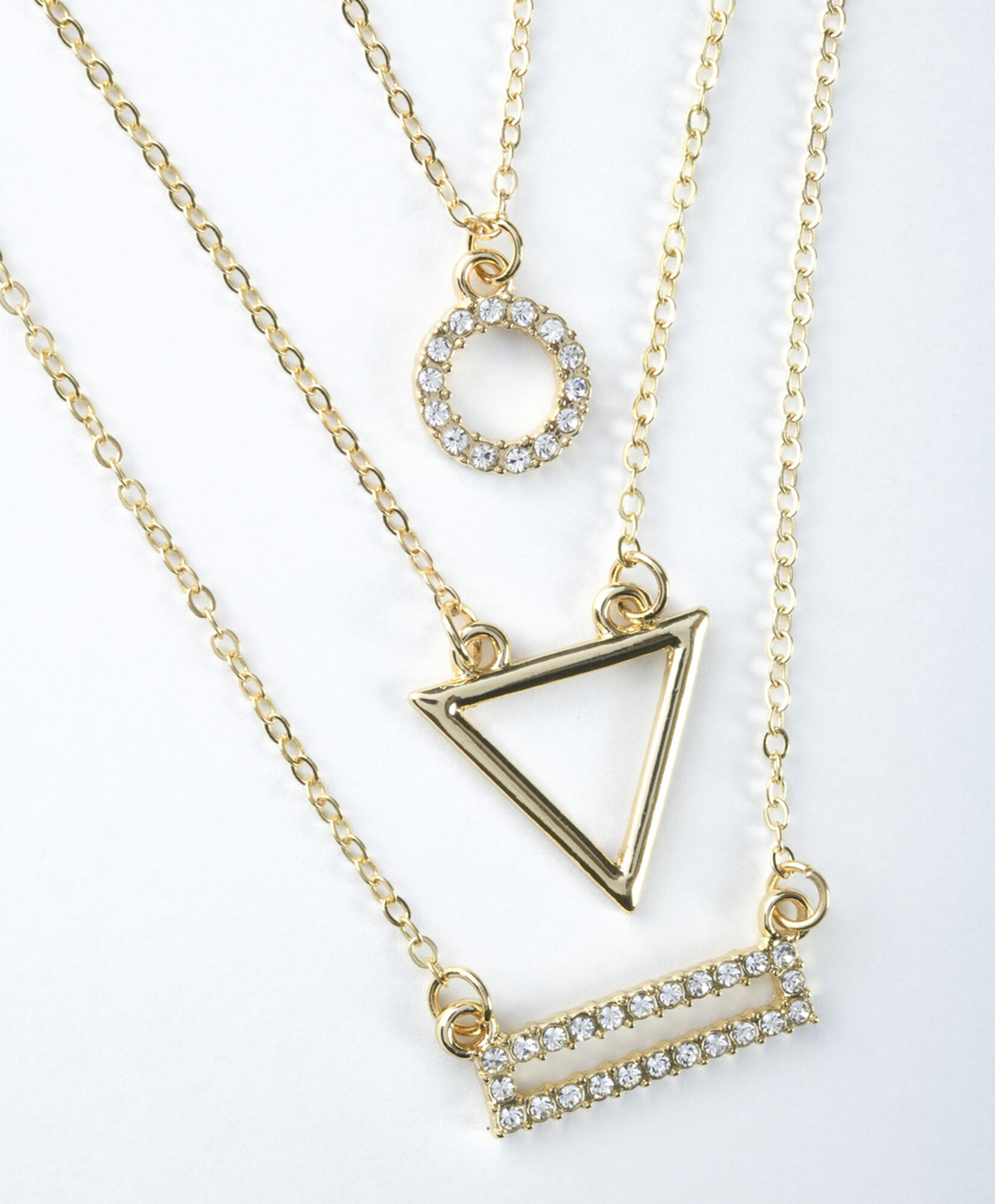 Collar mujer triple brillos Collar mujer triple brillos
