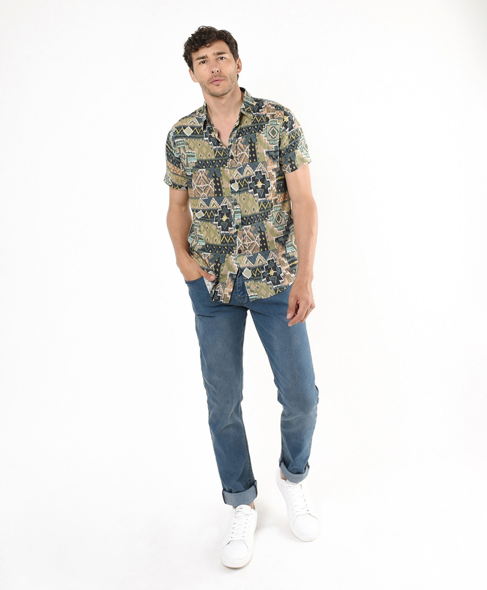 Camisa hombre estampada Camisa hombre estampada