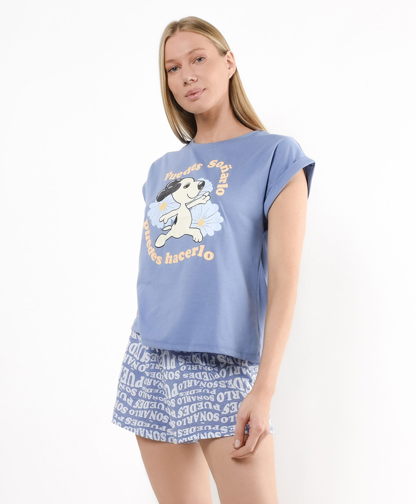 Pijama mujer estampado perrito frase Pijama mujer estampado perrito frase
