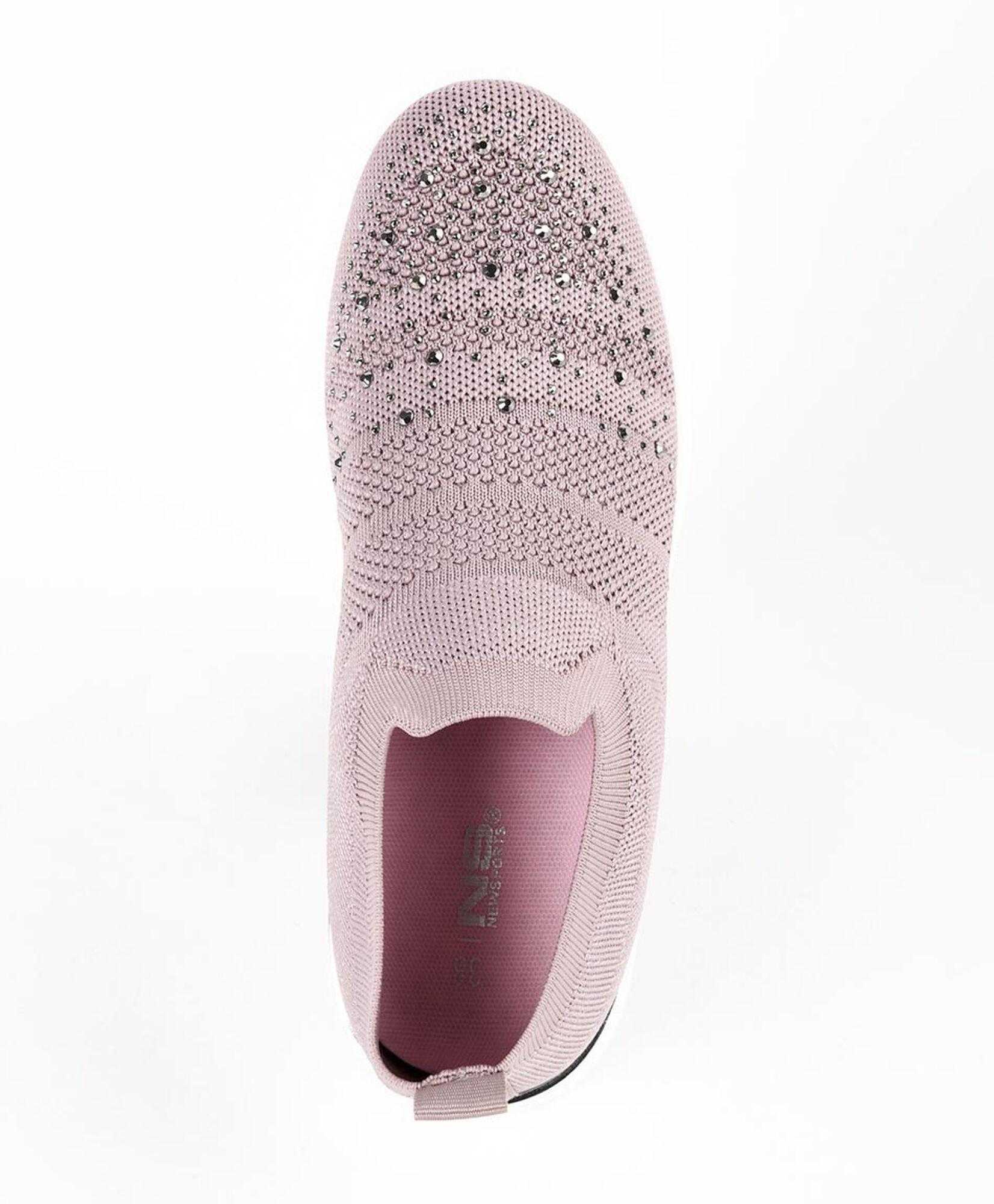 Zapatilla mujer slip on piedras rosada Zapatilla mujer slip on piedras rosada