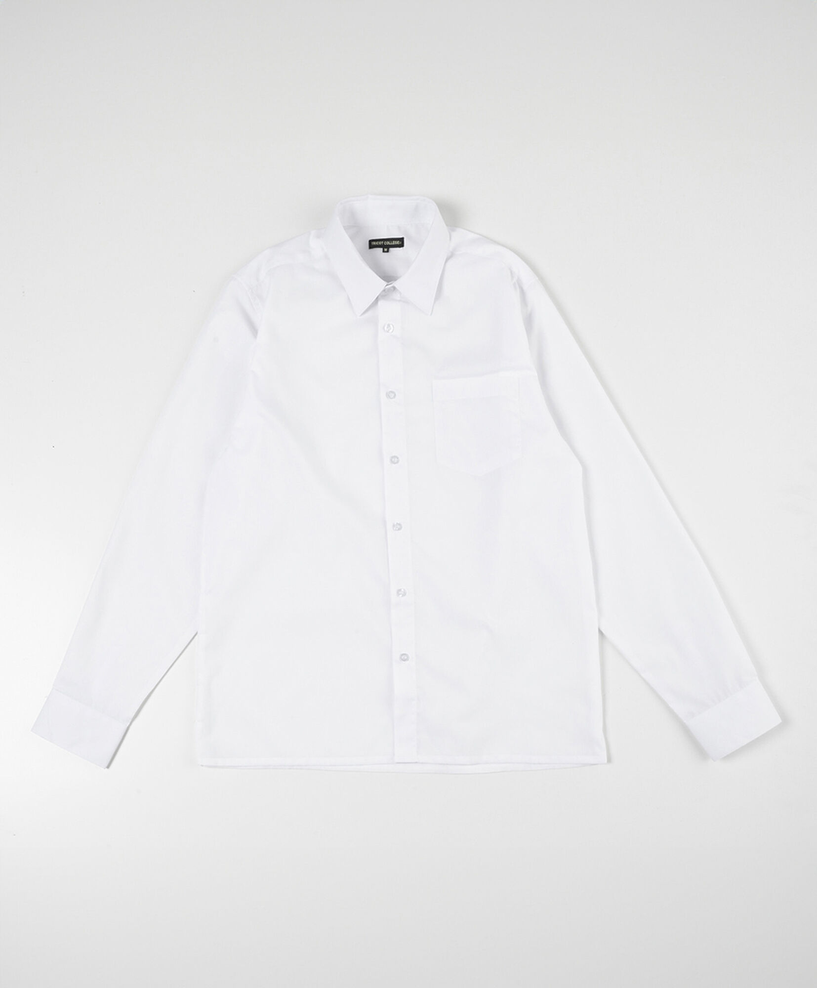 Camisa escolar blanca bolsillo Camisa escolar blanca bolsillo