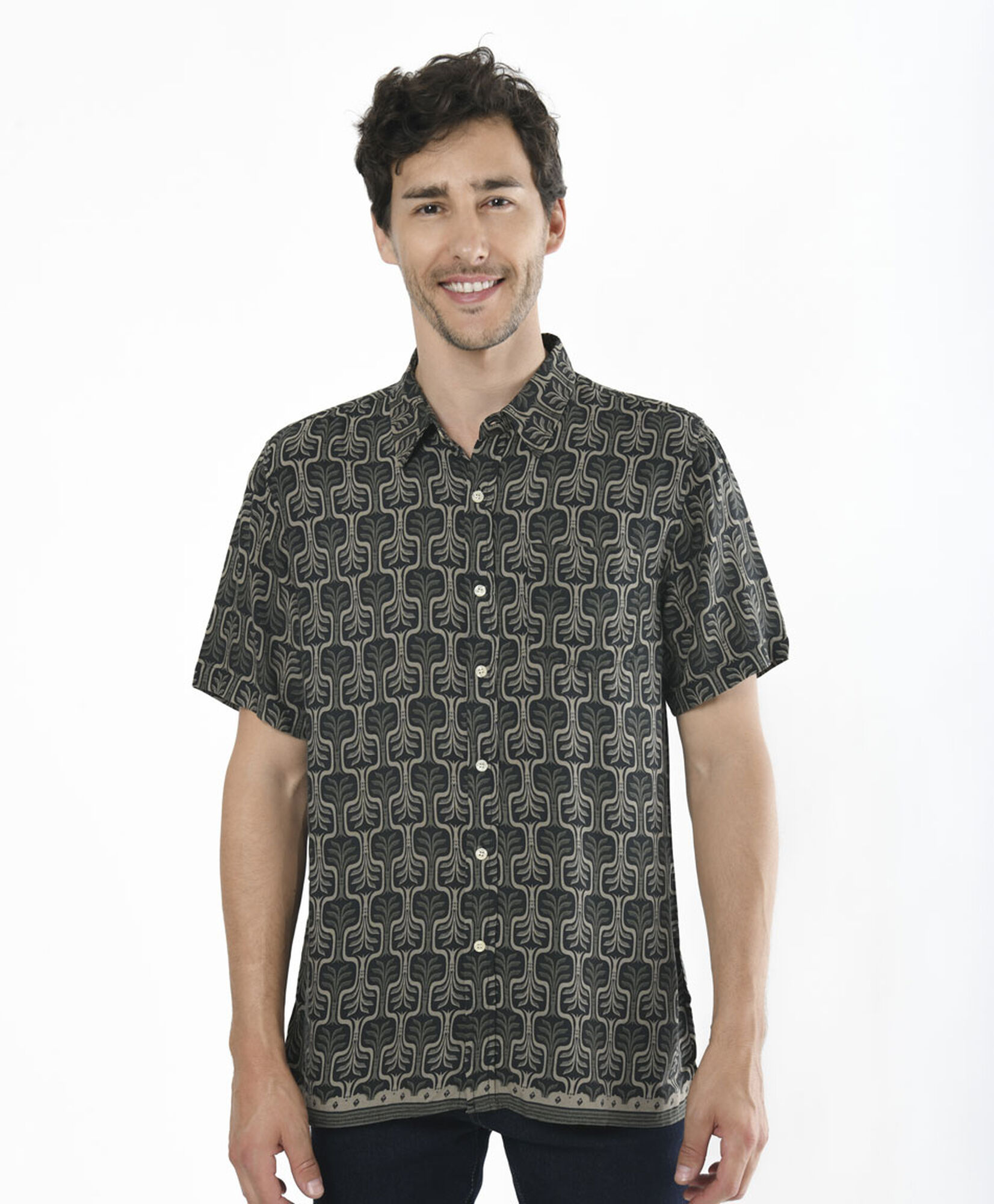 Camisa hombre hojas Camisa hombre hojas