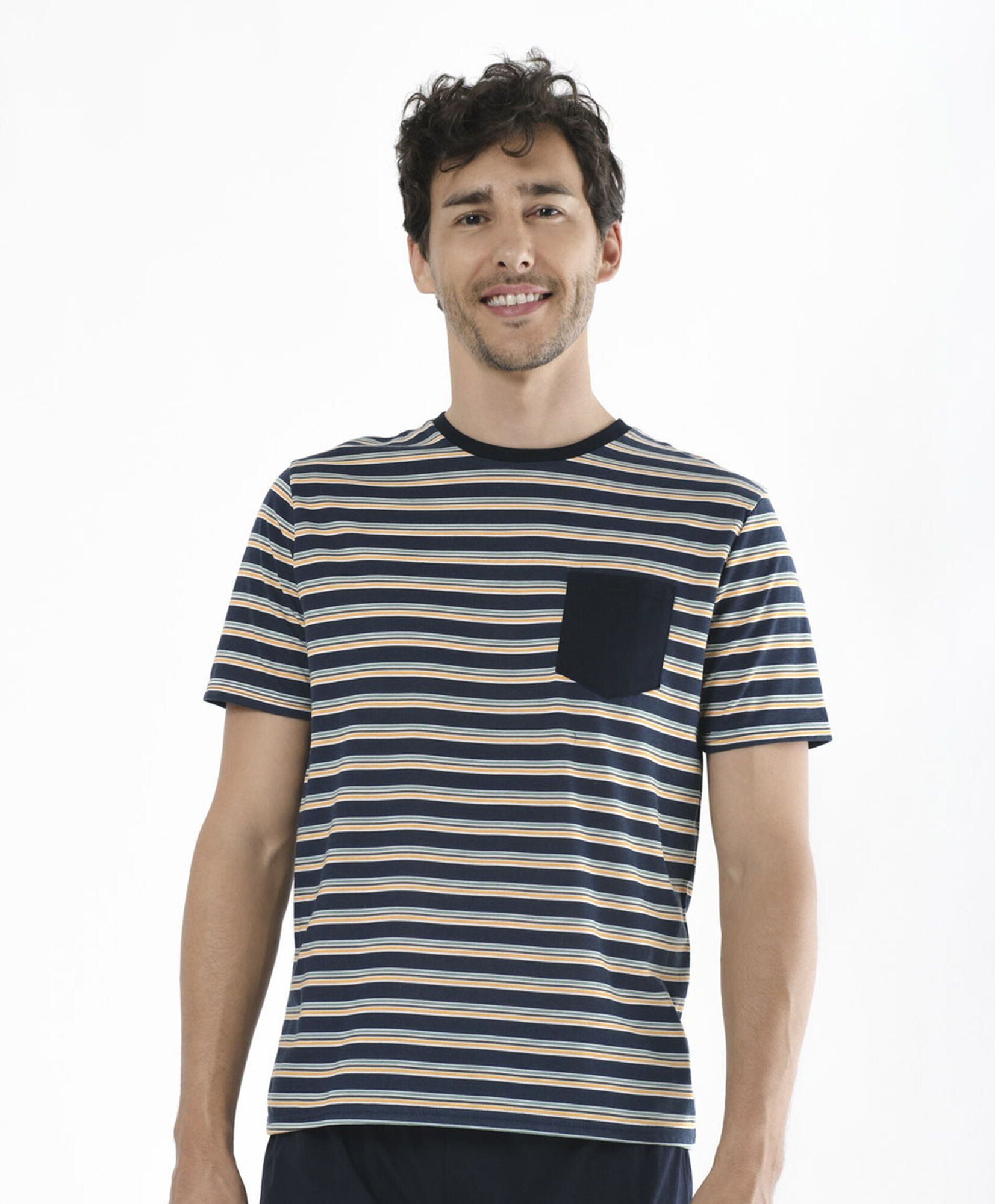Pijama hombre líneas 2 piezas Pijama hombre líneas 2 piezas
