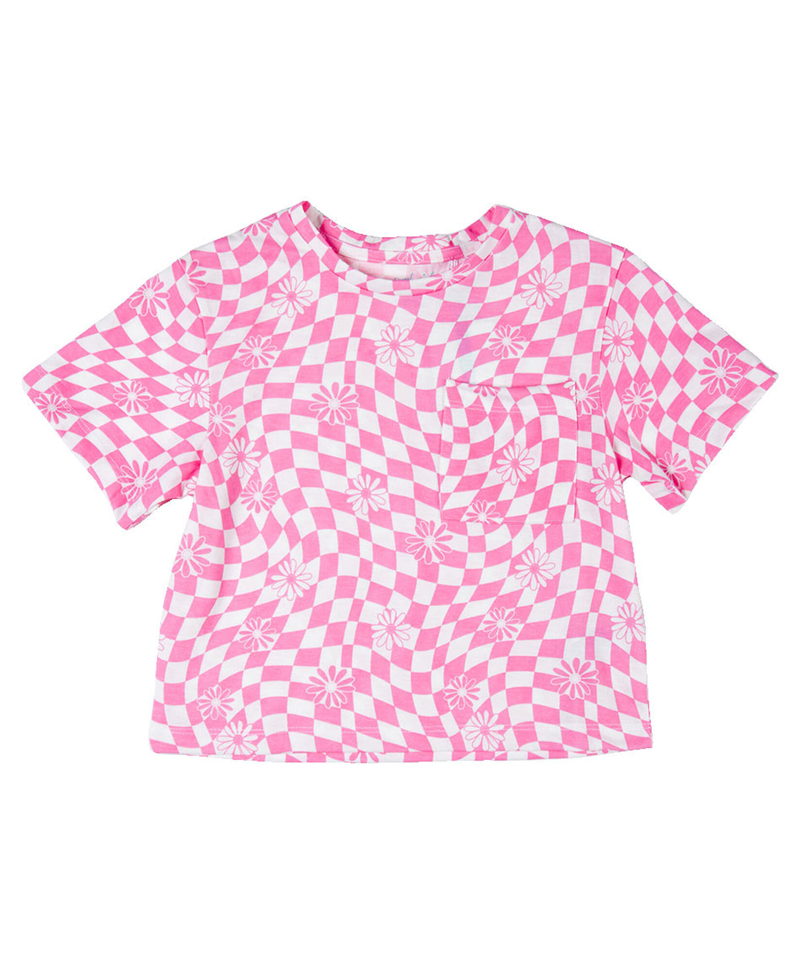 Polera niña flores bicolor Polera niña flores bicolor