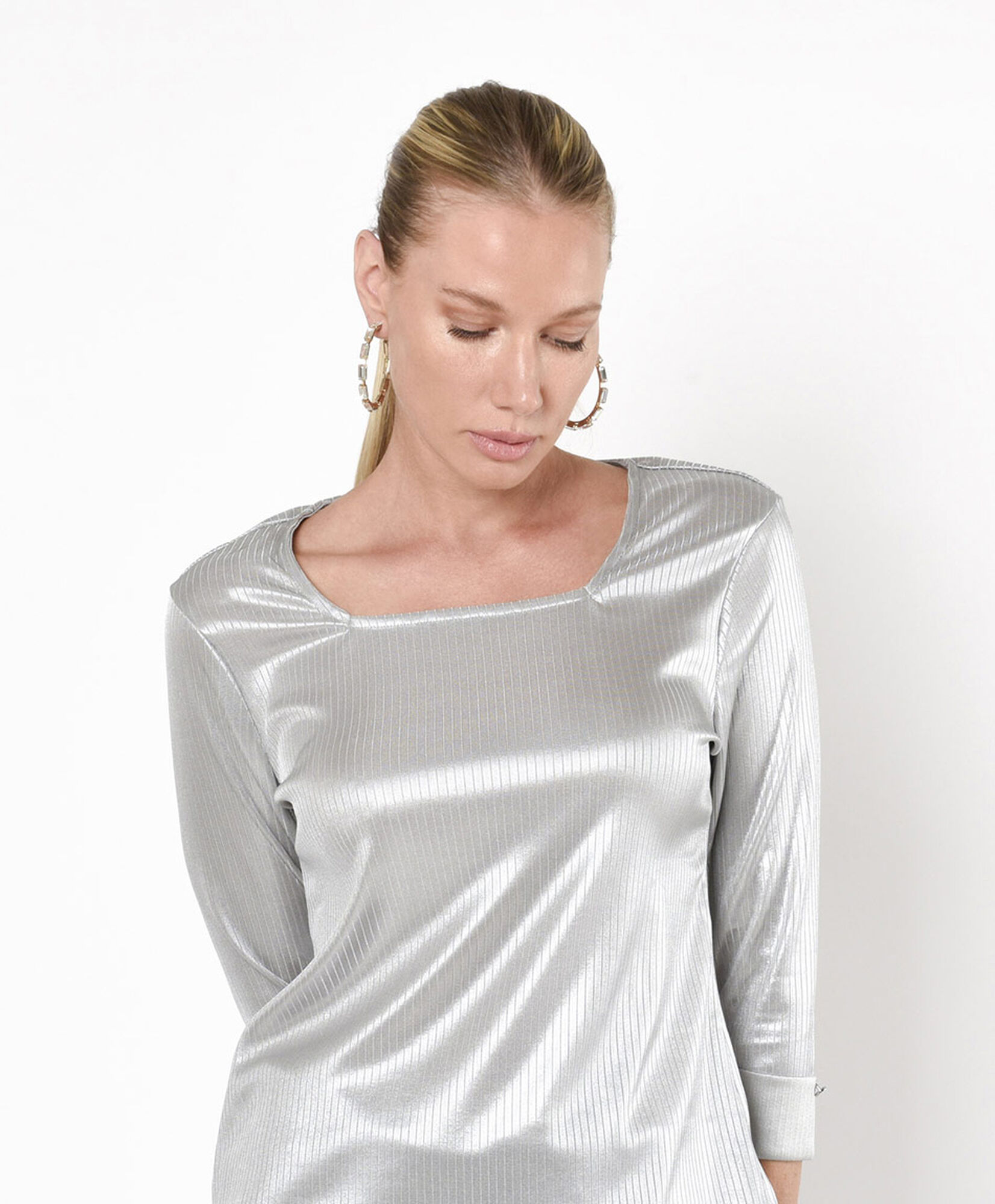 Polera mujer metalizada Polera mujer metalizada