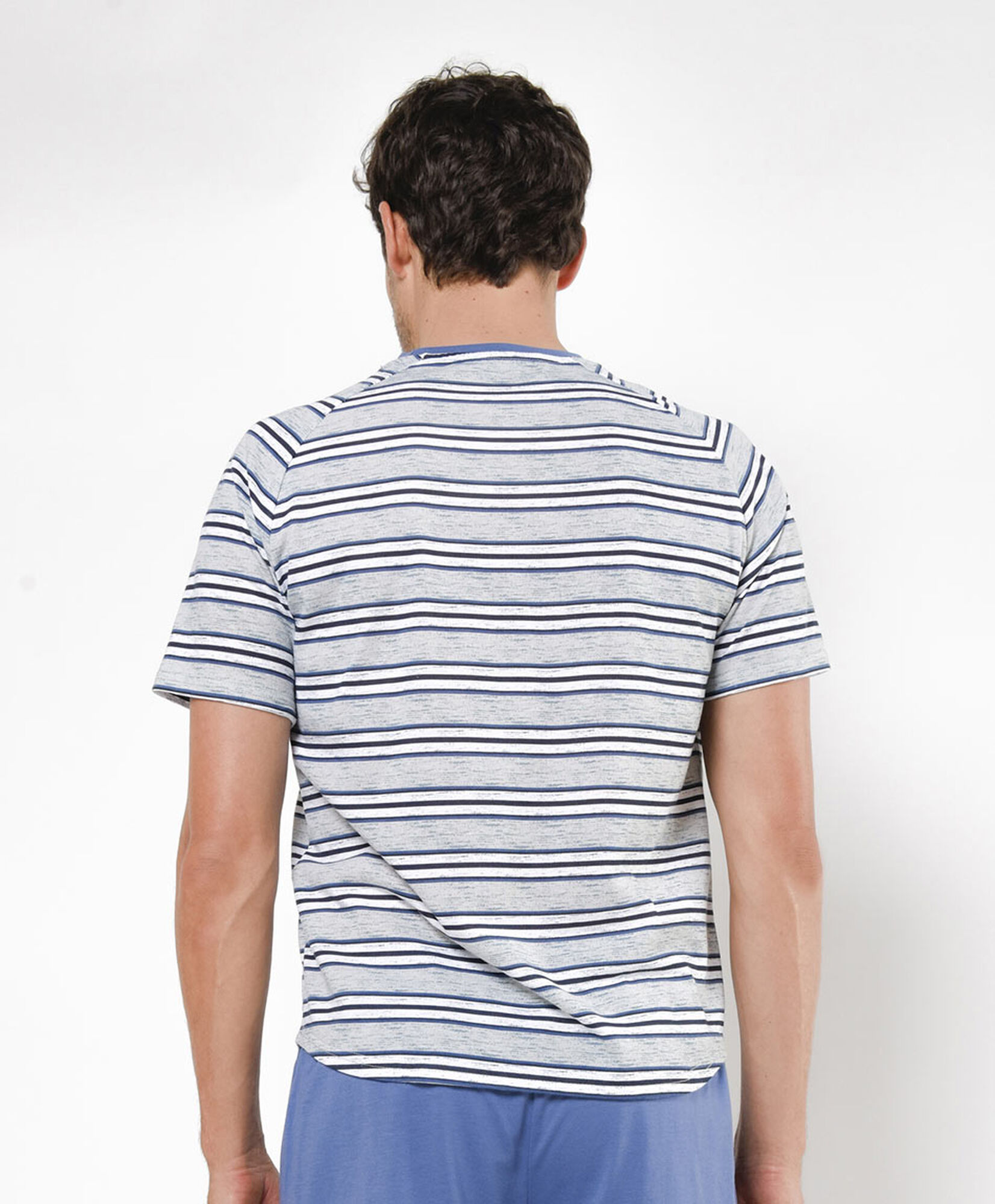 Pijama hombre rayas bolsillo 2 piezas Pijama hombre rayas bolsillo 2 piezas