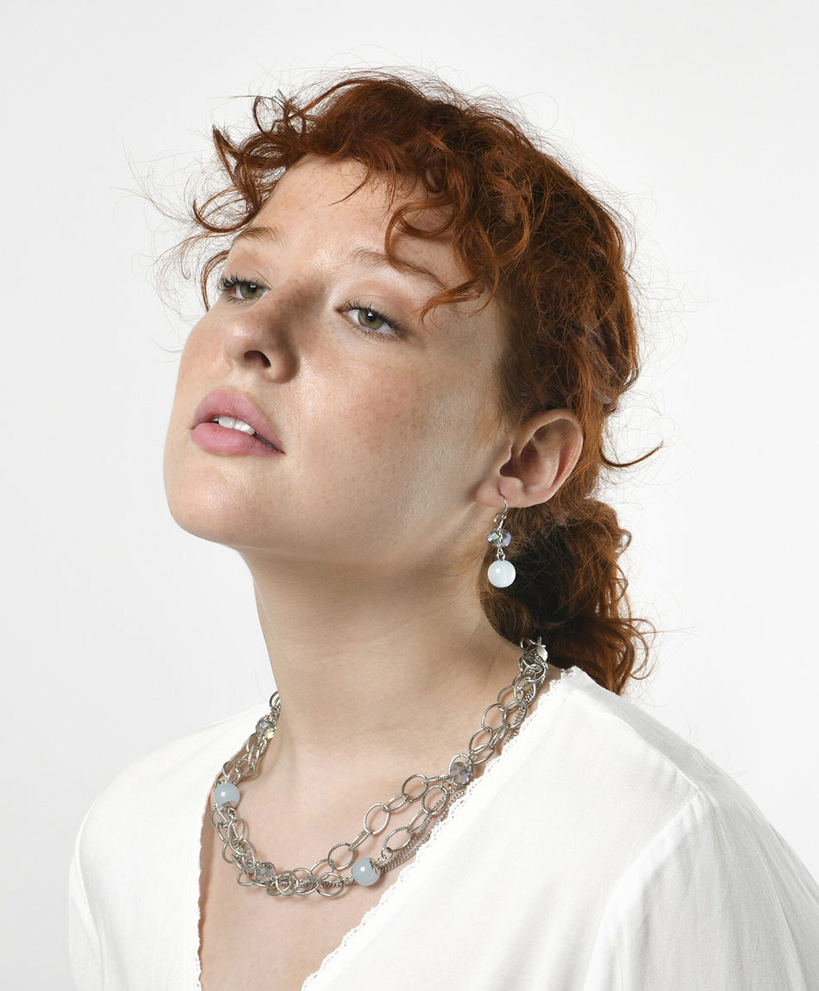 Set collar + aros mujer cadenas perlas Set collar + aros mujer cadenas perlas