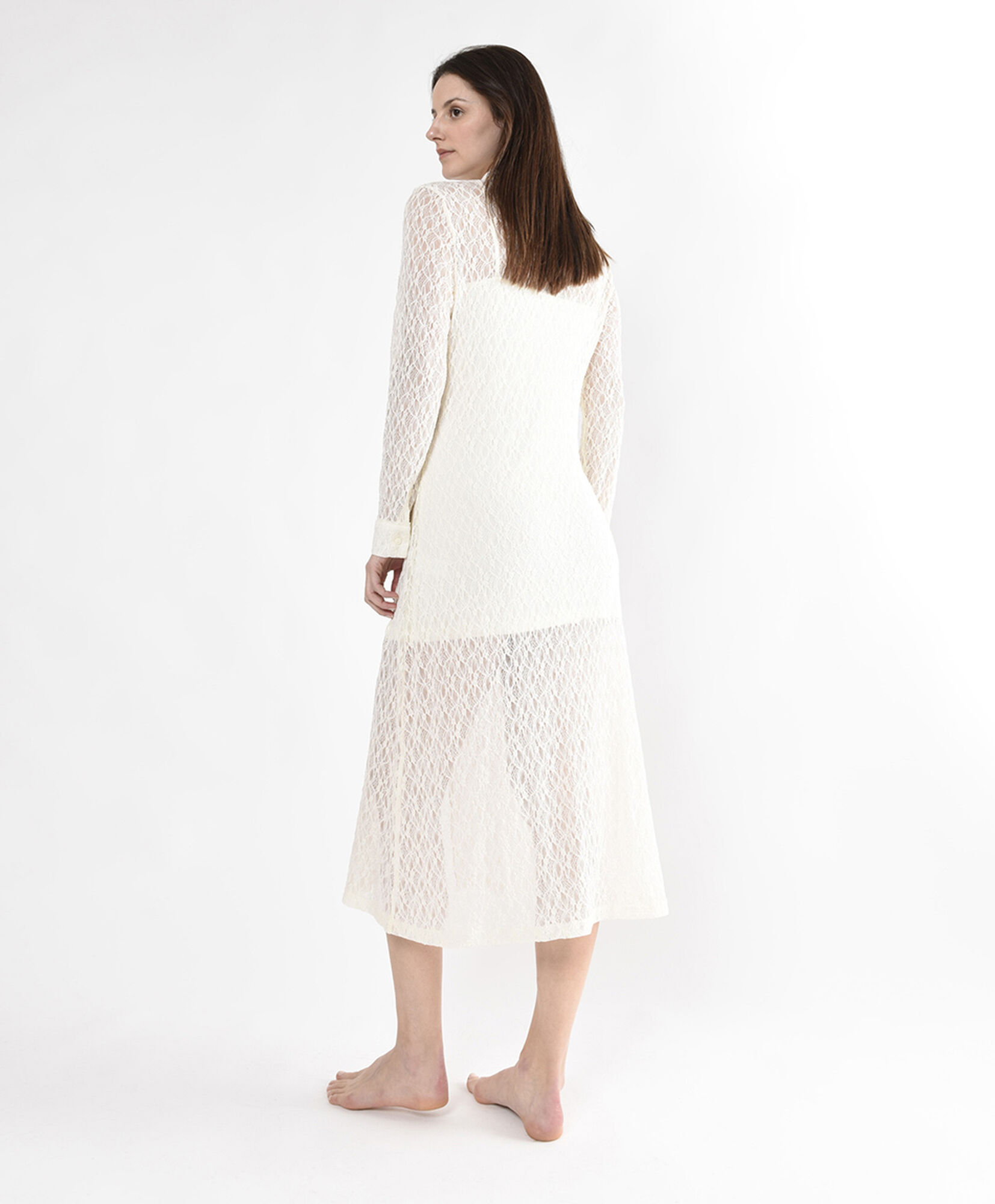 Vestido largo mujer doble encaje Vestido largo mujer doble encaje