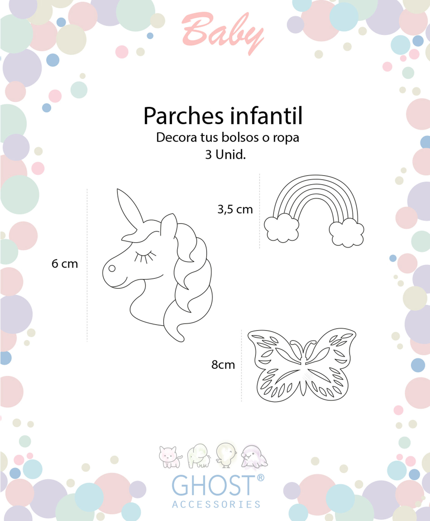 Parches infantil fantasía Parches infantil fantasía