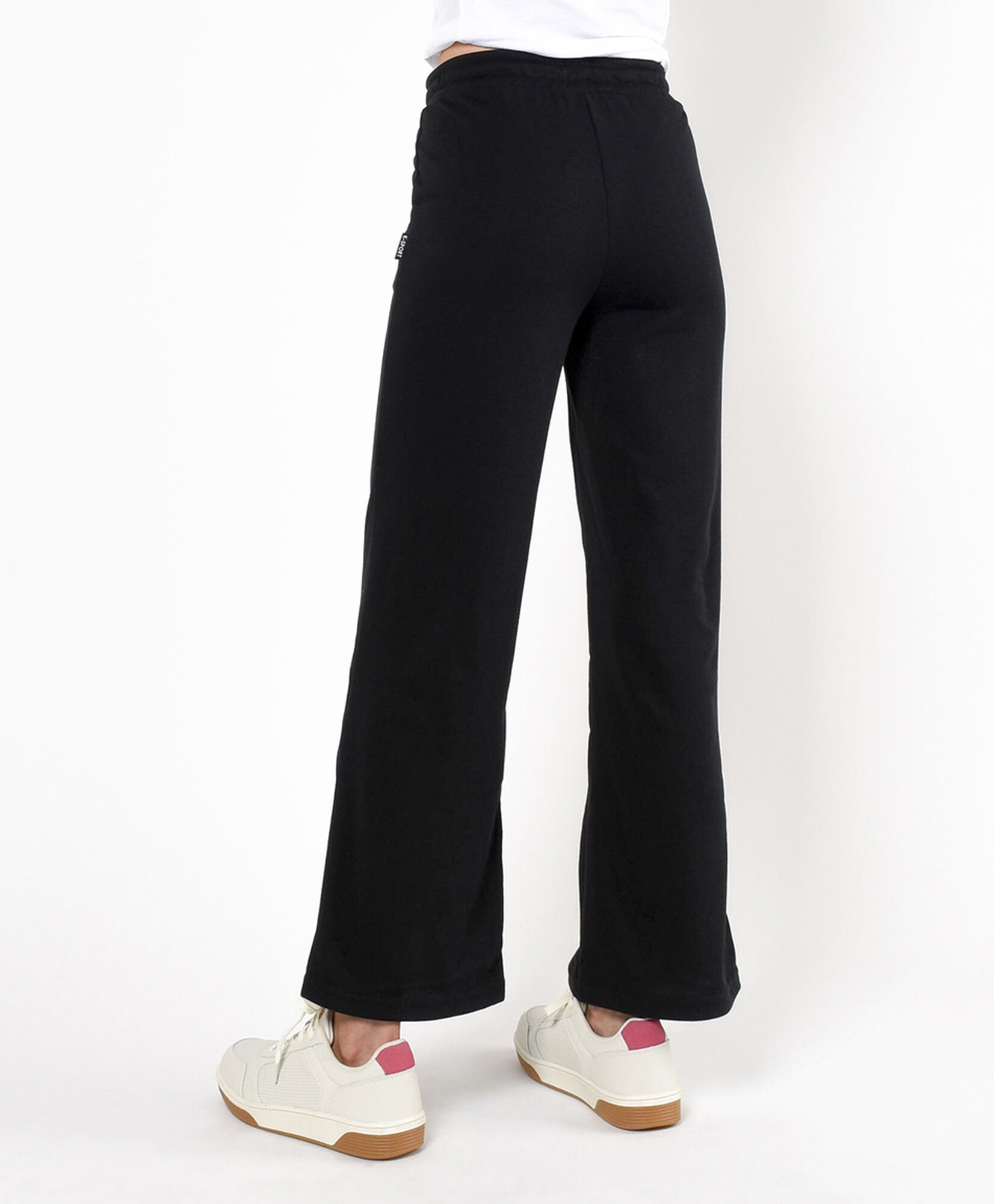 Pantalón mujer básico negro wide Pantalón mujer básico negro wide