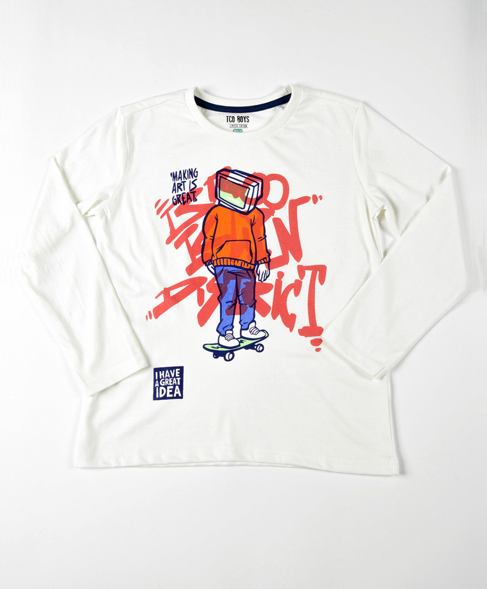 Polera niño skate tv Polera niño skate tv