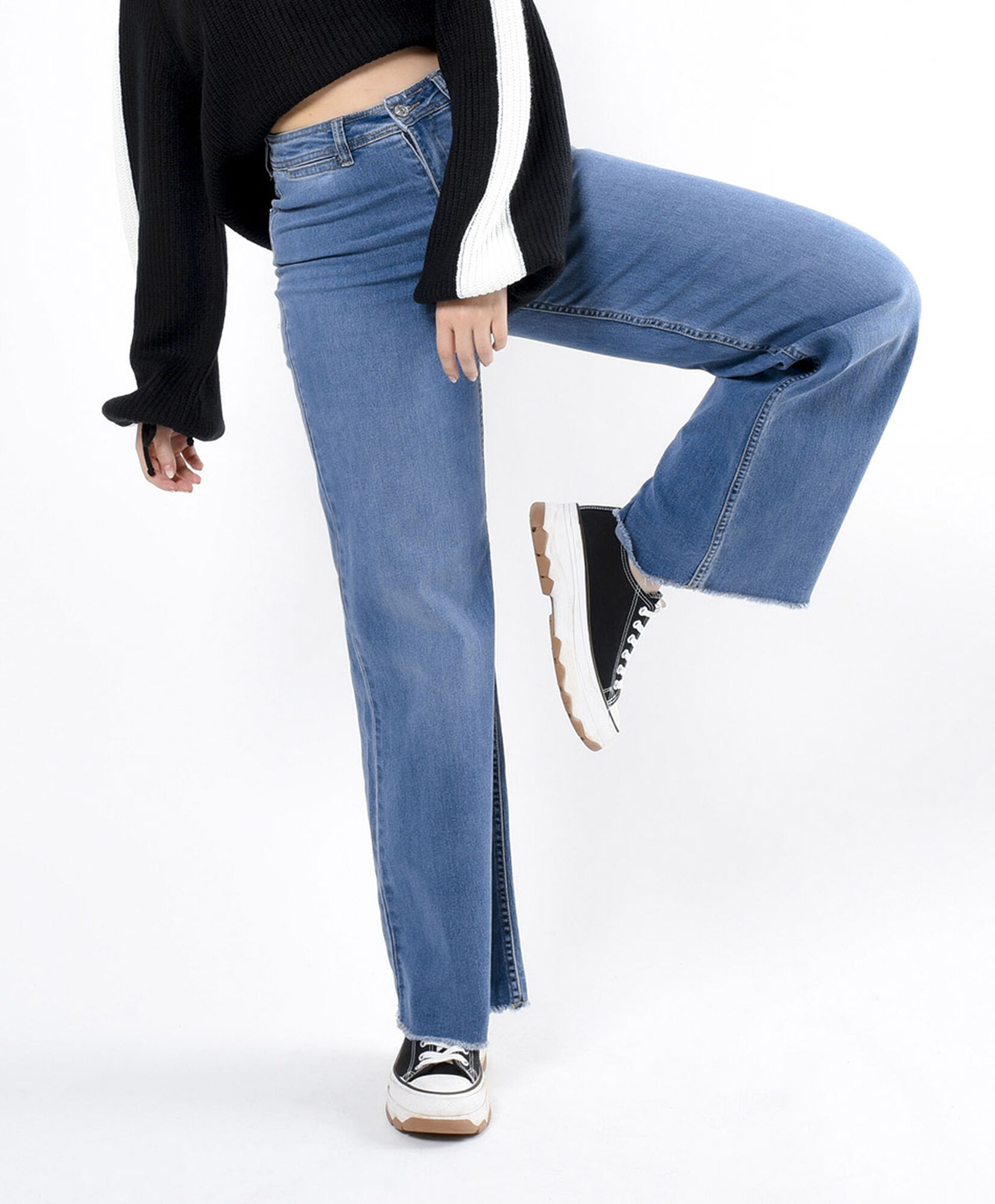 Jeans mujer pinzas wide Jeans mujer pinzas wide