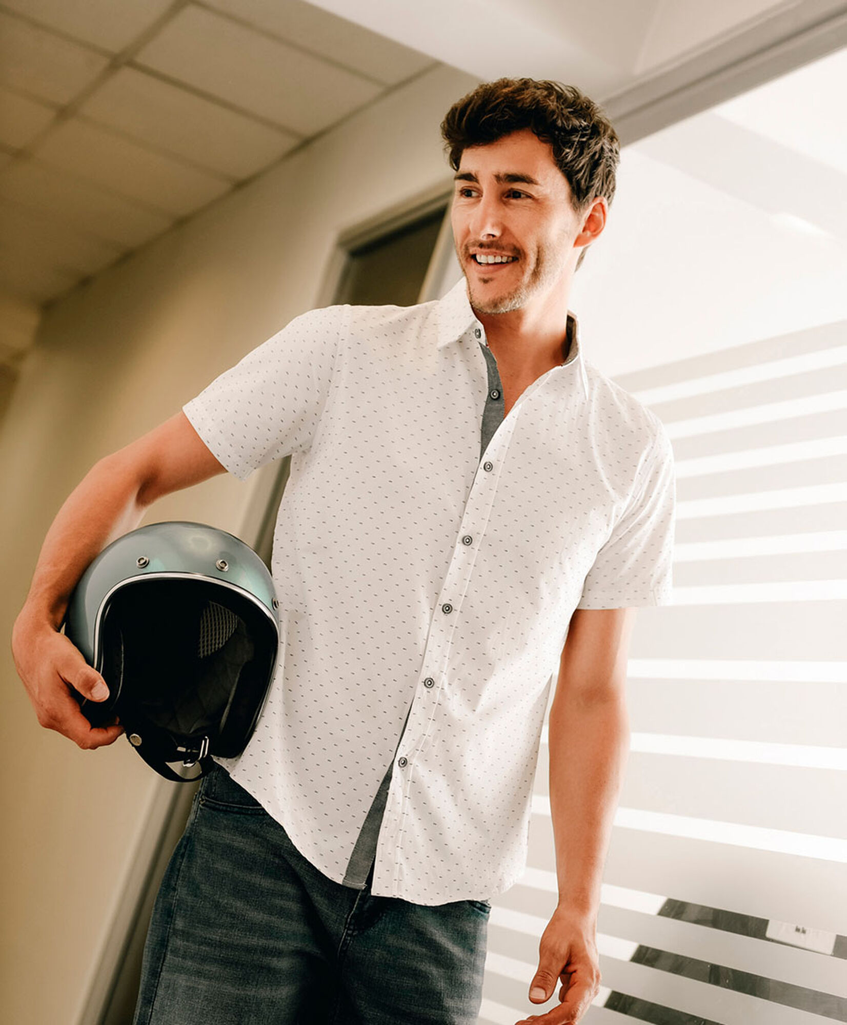 Camisa hombre mini líneas Camisa hombre mini líneas