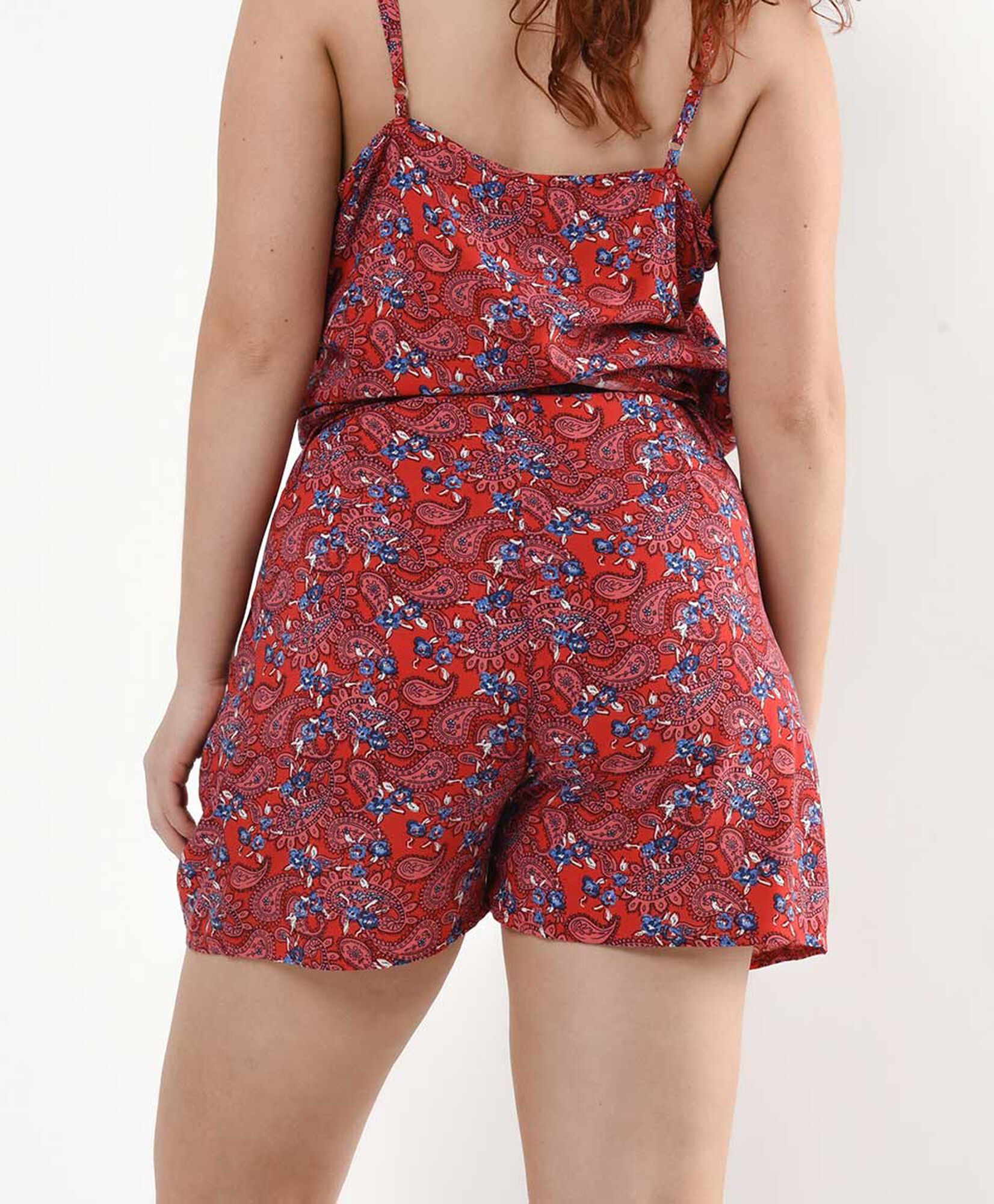 Short mujer floreado con lazo Short mujer floreado con lazo