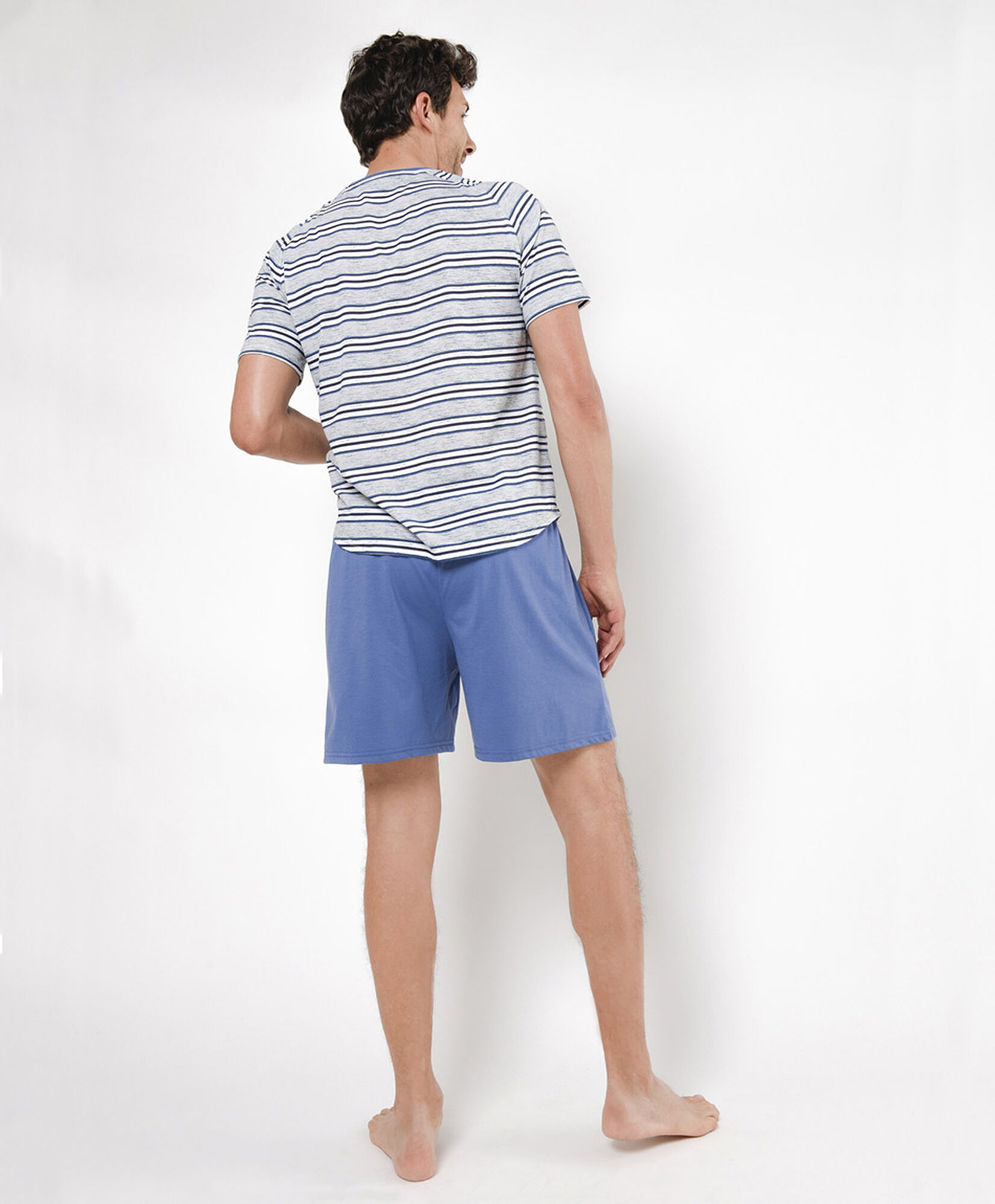 Pijama hombre rayas bolsillo 2 piezas Pijama hombre rayas bolsillo 2 piezas