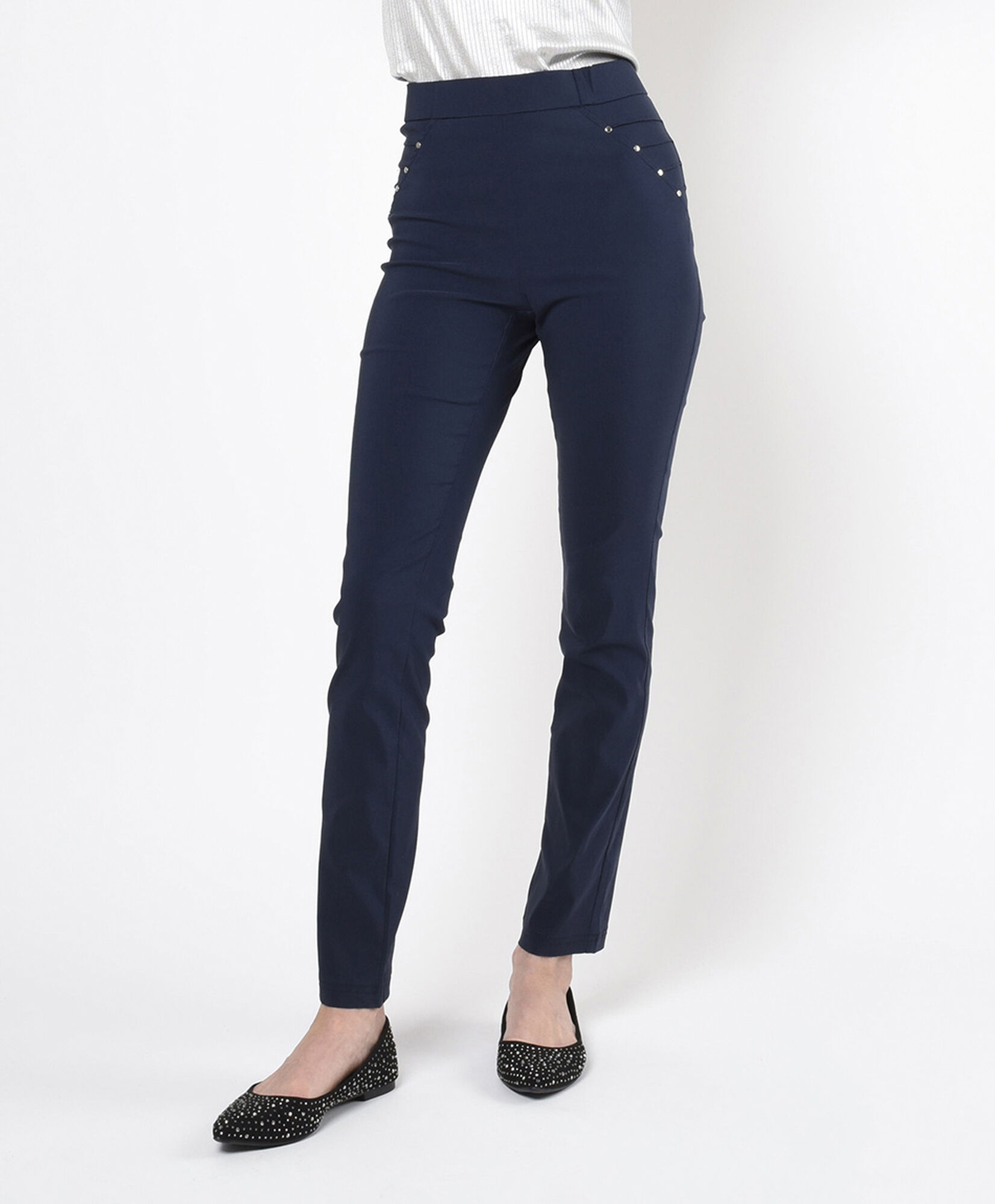 Pantalón mujer tachitas skinny fit Pantalón mujer tachitas skinny fit
