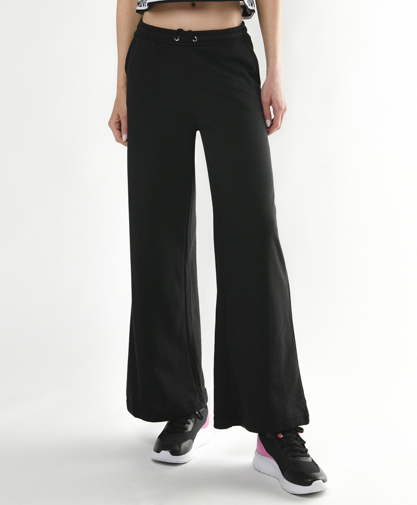 Pantalón de buzo mujer liso wide Pantalón de buzo mujer liso wide