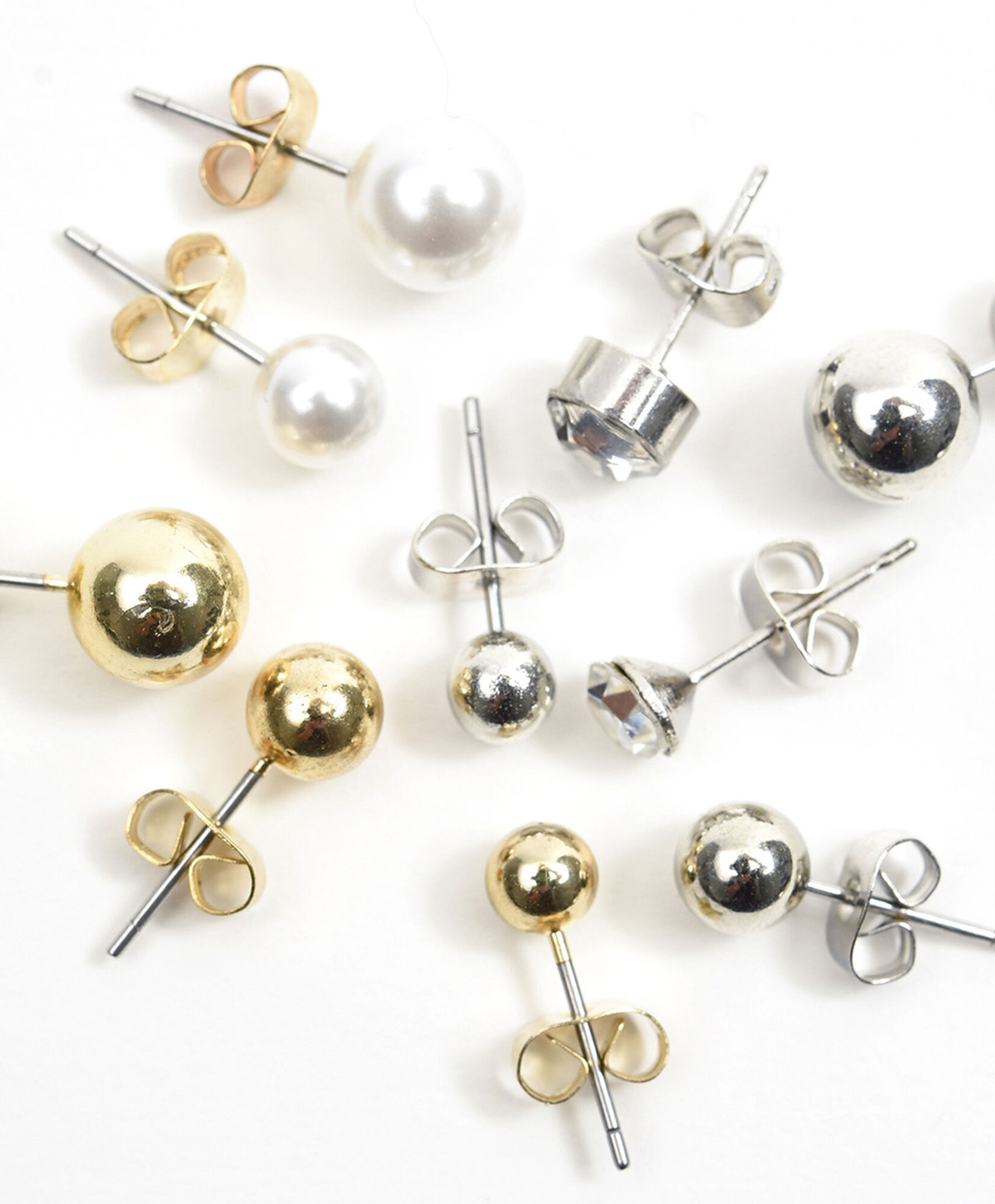 Set 12 aros mujer perlitas Set 12 aros mujer perlitas