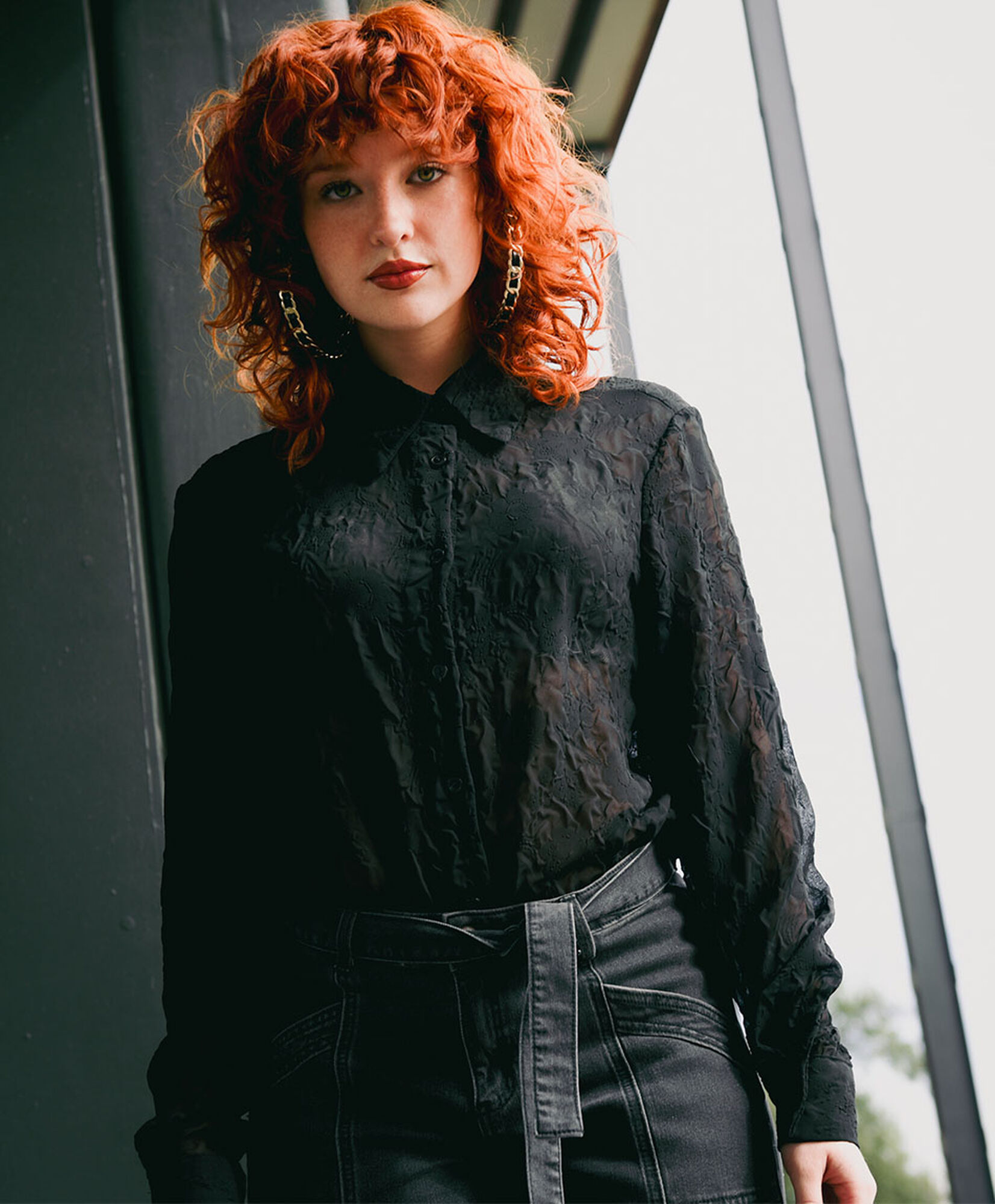 Blusa mujer negra tranparencia Blusa mujer negra tranparencia