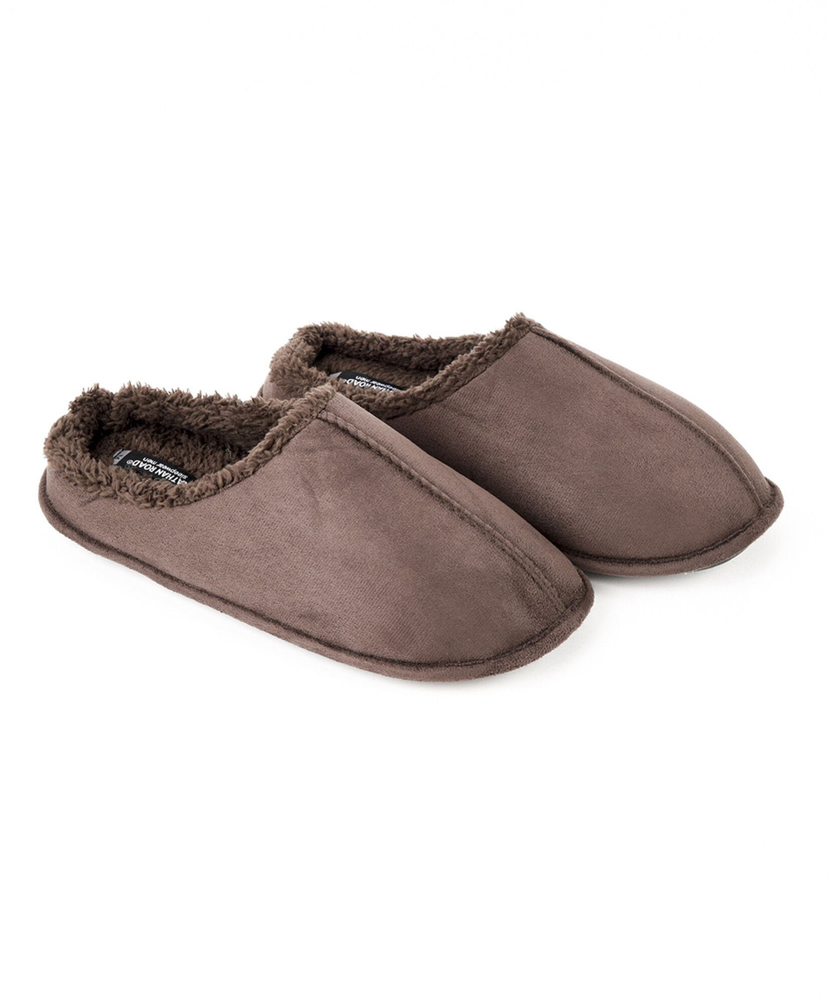 Pantufla hombre gamuza pelitos café Pantufla hombre gamuza pelitos café