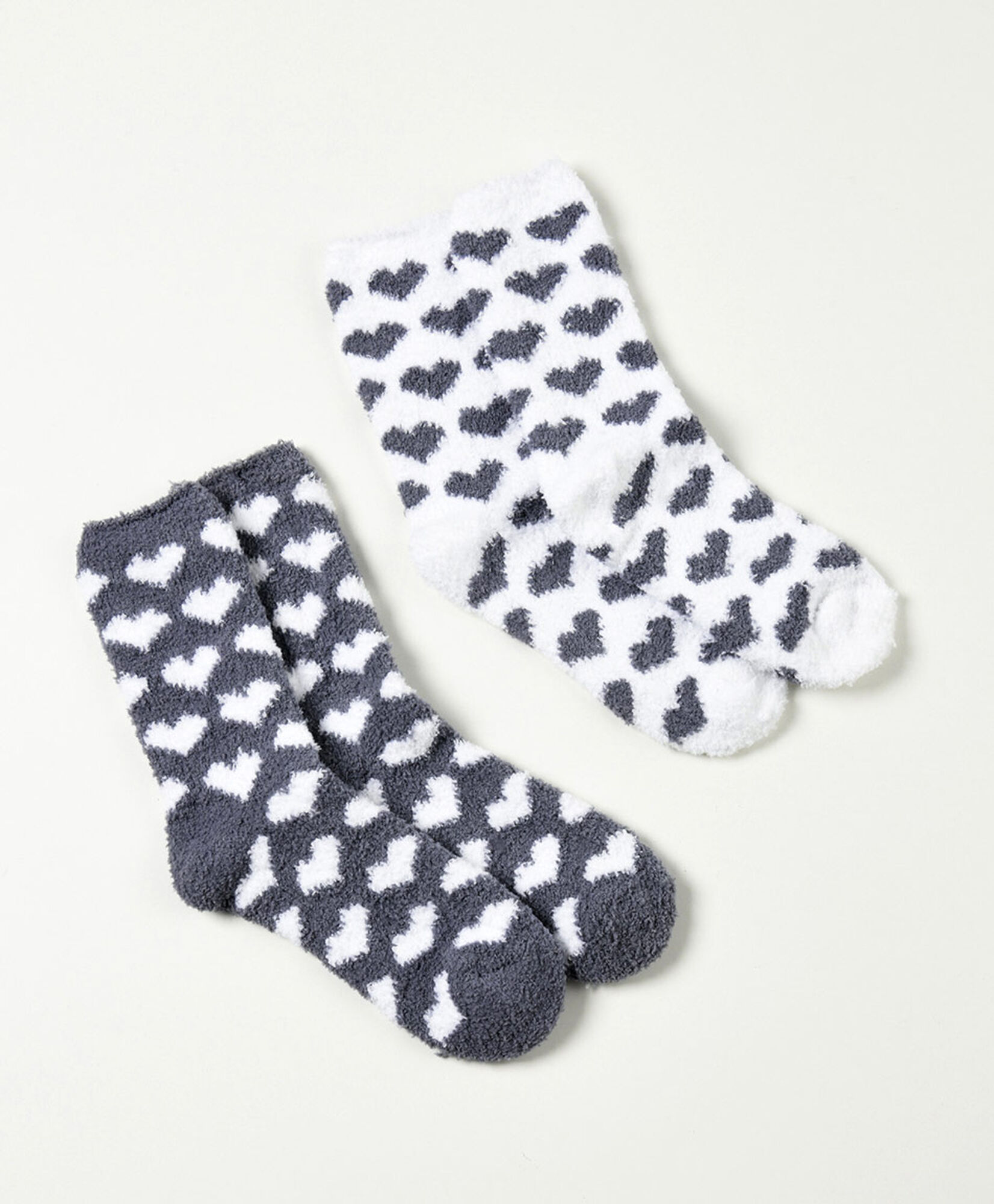 Pack 2 calcetines mujer corazoncitos pelitos Pack 2 calcetines mujer corazoncitos pelitos