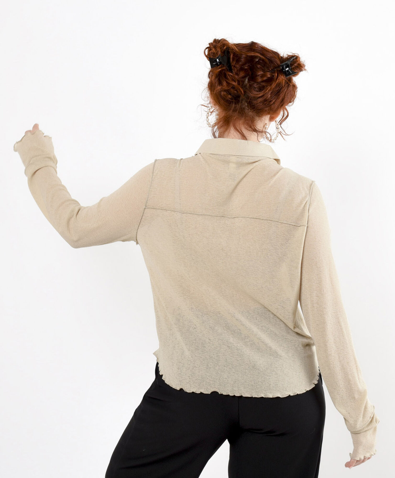 Blusa mujer costuras frontales Blusa mujer costuras frontales