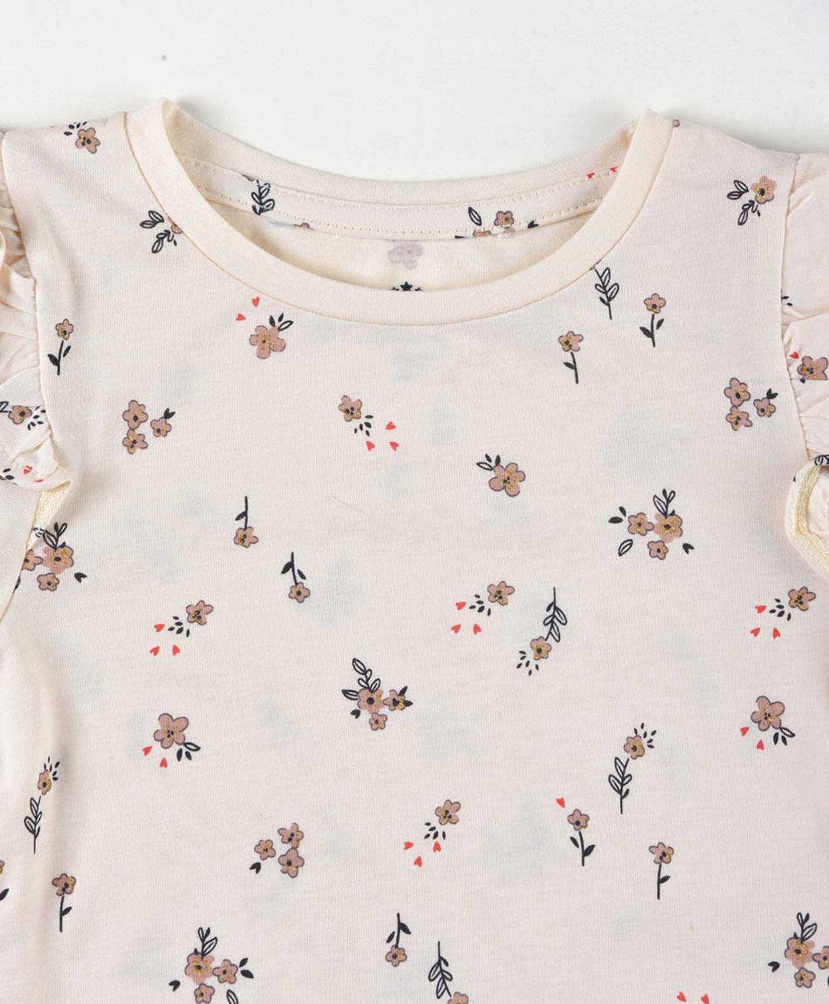 Polera bebé florcitas vuelos Polera bebé florcitas vuelos