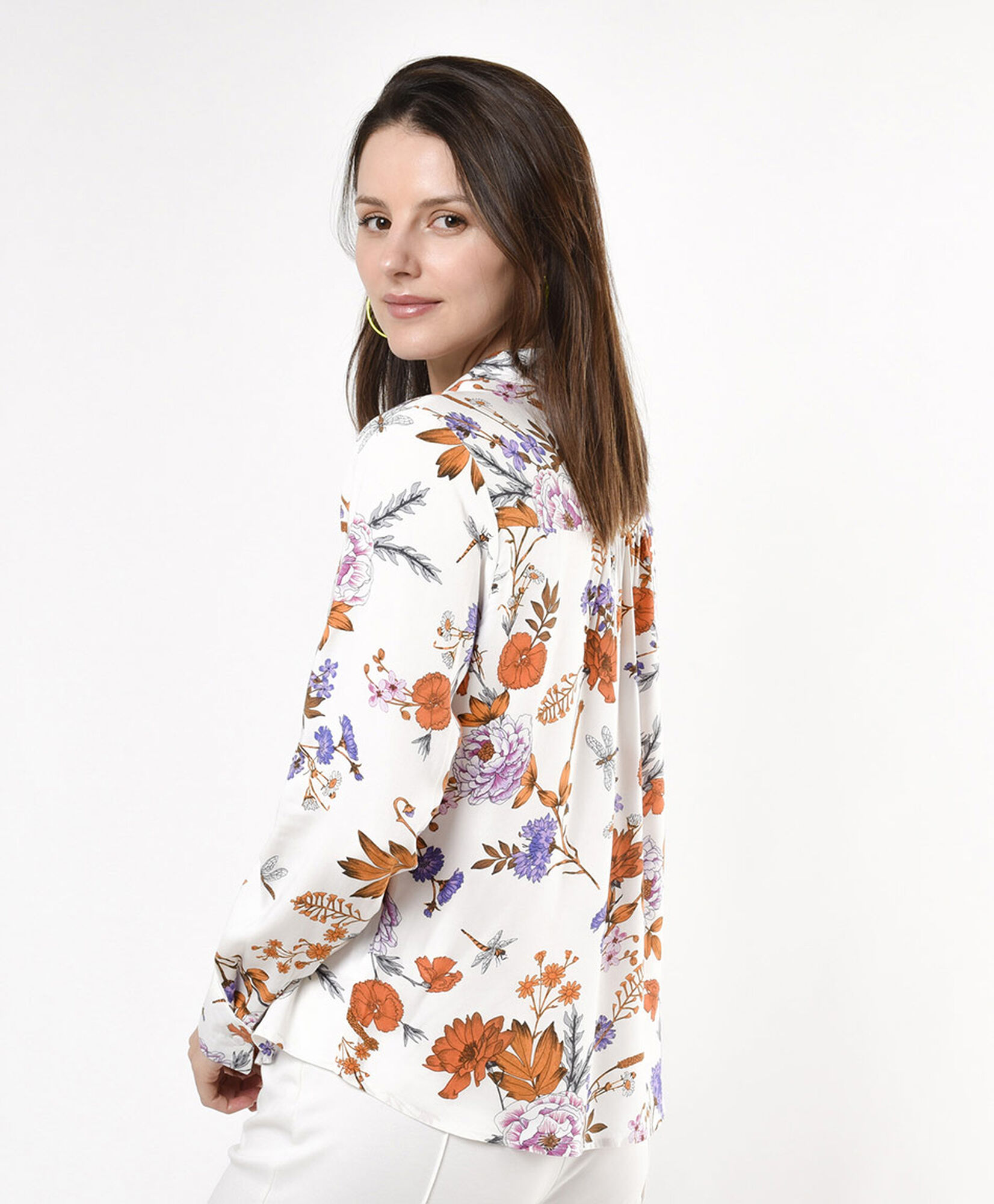 Blusa mujer estampada hojas Blusa mujer estampada hojas