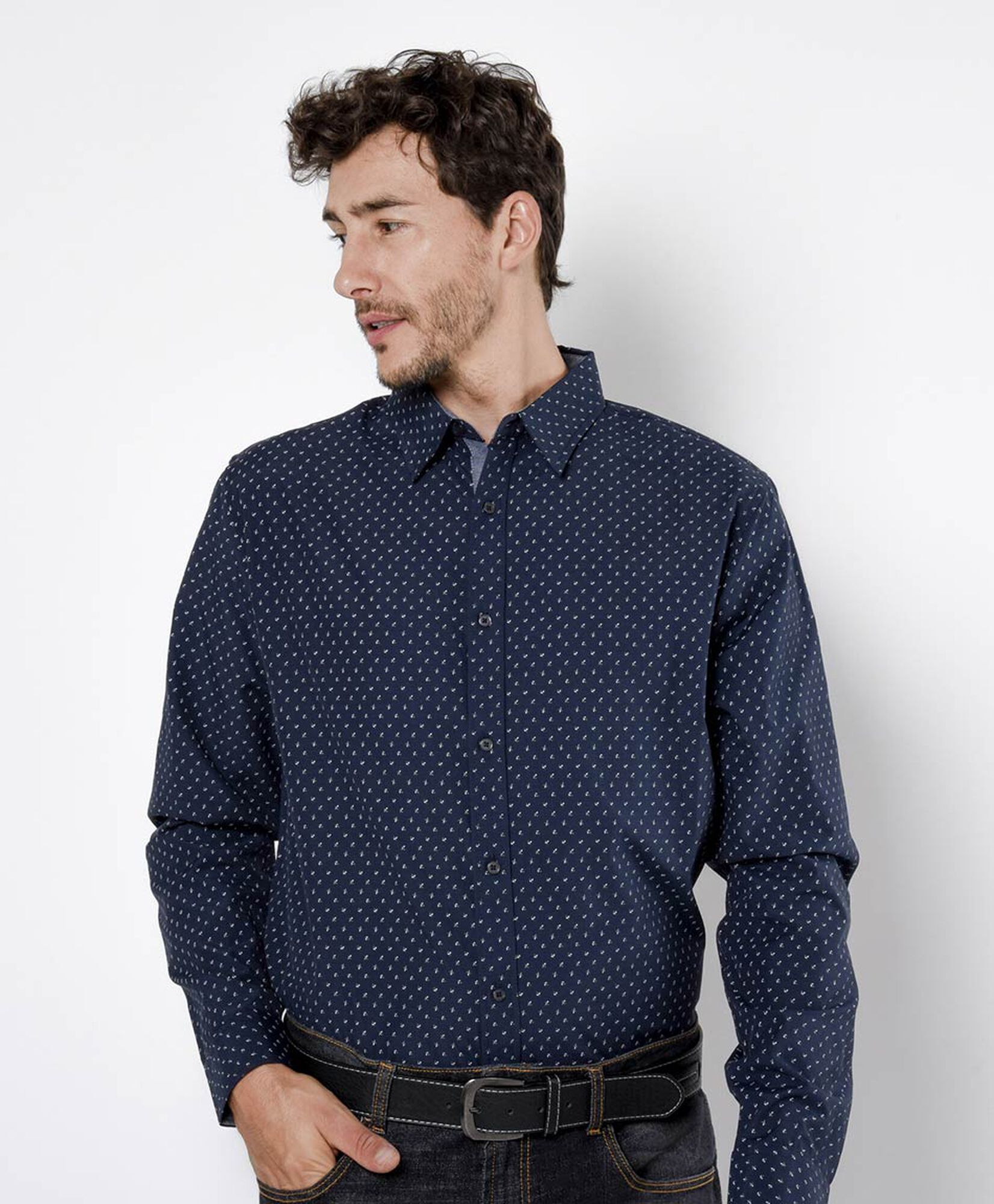 Camisa hombre mini print Camisa hombre mini print